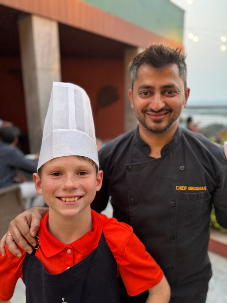 Charlie and Executive Chef Bhushan Ganorkar